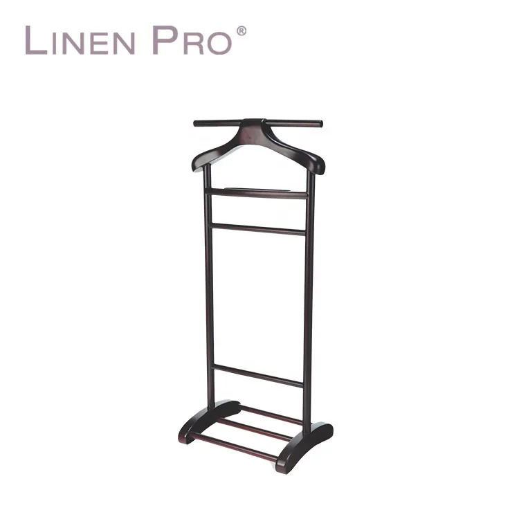 Роскошная гостиничная многофункциональная деревянная вешалка для одежды с зажимами