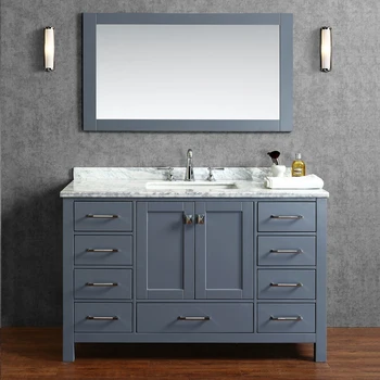 48 Inch Solid Wood Modern Bathroom Vanity - Buy Luxury Bathroom Cabinet ...