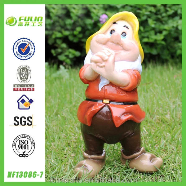 Snow White and the Seven Dwarfs Garden Resin