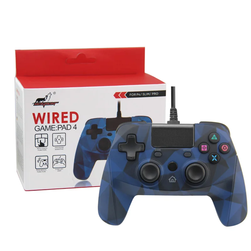 Wired Game For Ps4 /slim/pro/pc Gamepad Touch-design Ps4 Game Console - Buy Ps4 Wired Controller,Ps4 Console,Play Station 4 Game Controller Product on Alibaba.com