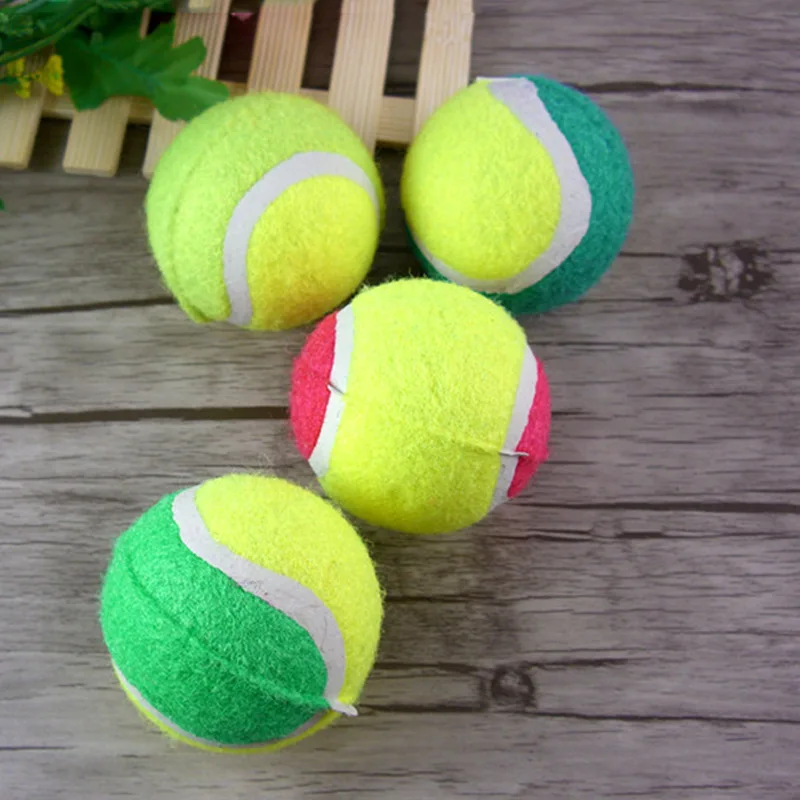 Factory  Red and Other Colored Tennis Balls With Rubber Fabric
