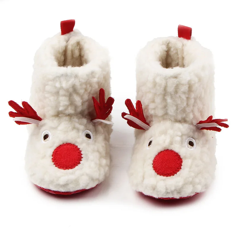 Hot selling elk design baby christmas boots