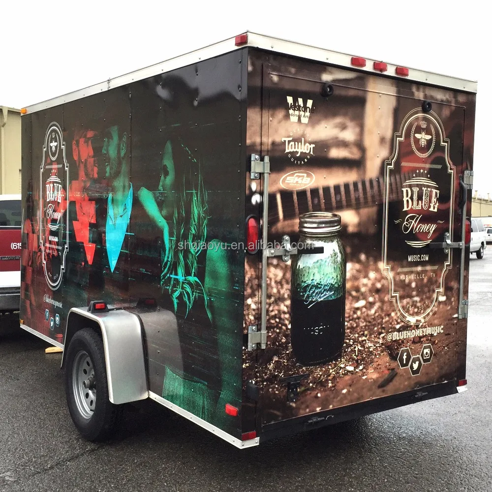 Устойчивая к ультрафиолетовому излучению глянцевая виниловая пленка с принтом логотипа на заказ для