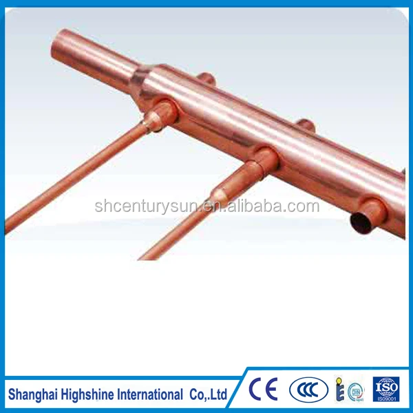 Different Size Header of Solar Heat Pipe for Pressure Solar Collector