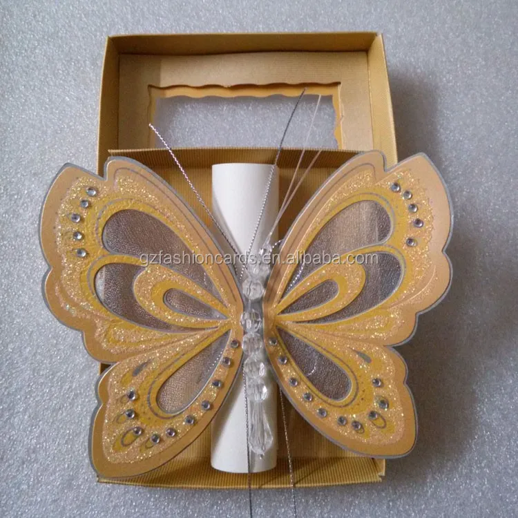 Tarjetas de invitación sorpresa en video :: Mariposas voladoras para bodas