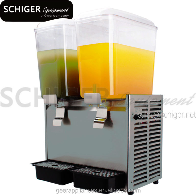 
 2 бака коммерческого типа распылитель холодных напитков диспенсер 18 литров для каждого бака  