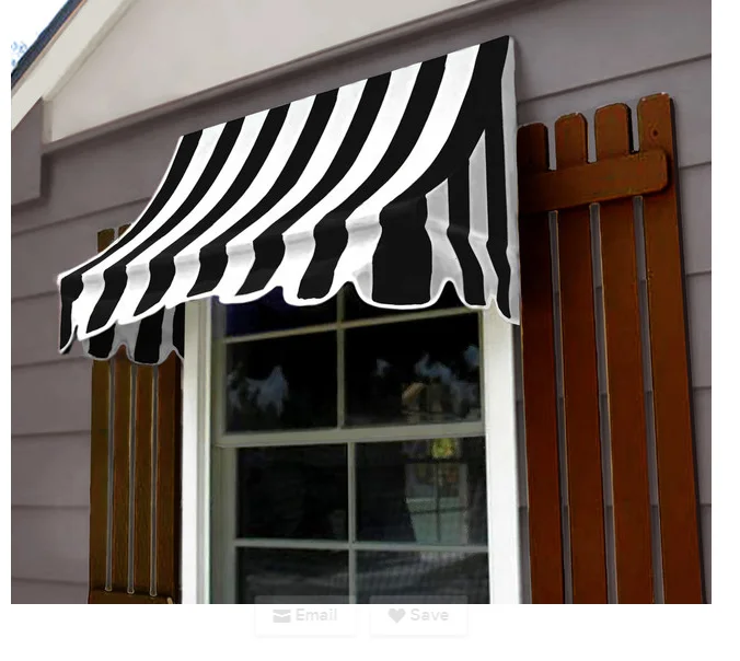 2018 New Design Decorative Canopy Manufacture Removable Retractable Awnings French Style Window Awnings