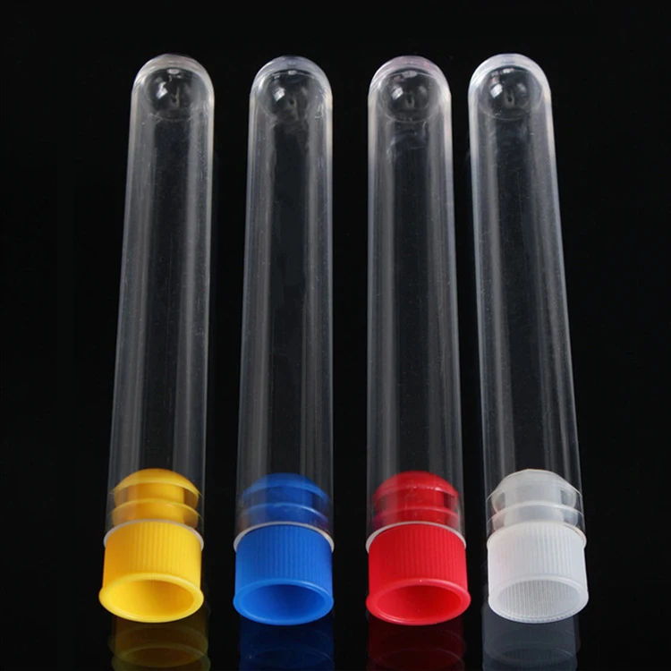 Disposable Laboratory Different Types Plastic test Tube with Screw Cap