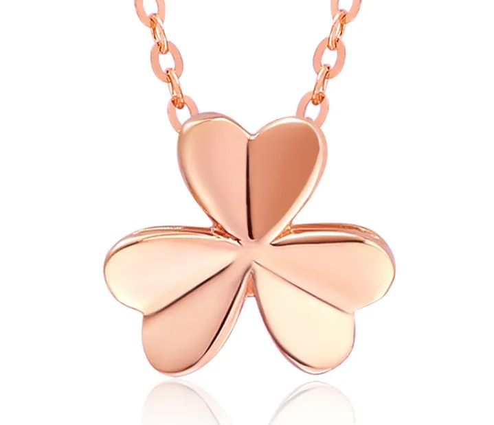 Fashion Women 18k Solid Rose Gold 