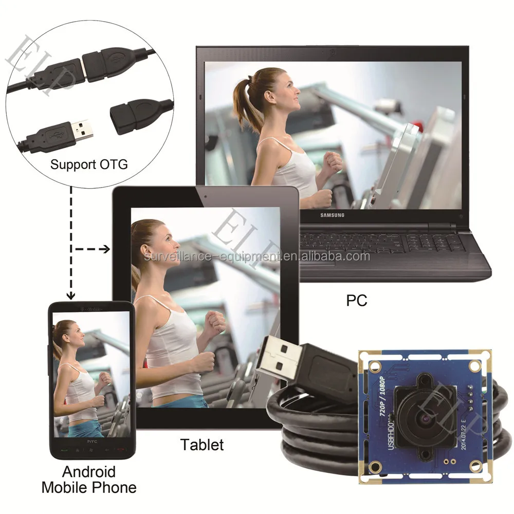 Высокоскоростная веб-камера ELP 1920x1080 Mjpeg 30fps 640x480 Mjpeg 100fps с usb-модулем