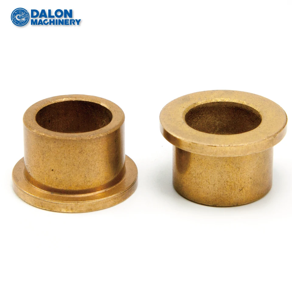 Boccole Di Bronzo Custom High Load SAE863 Iron Steel Copper Bronze Flange Flanged Oil Impregnate Sintered Bushing