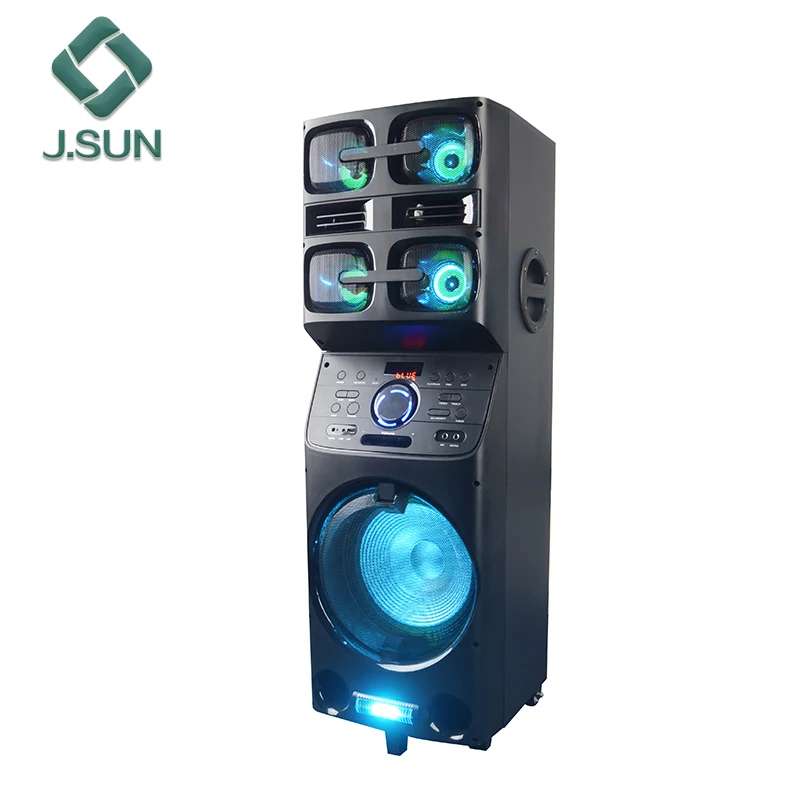
12 inch woofer professional blue tooth trolley speaker rechargeable with led display 