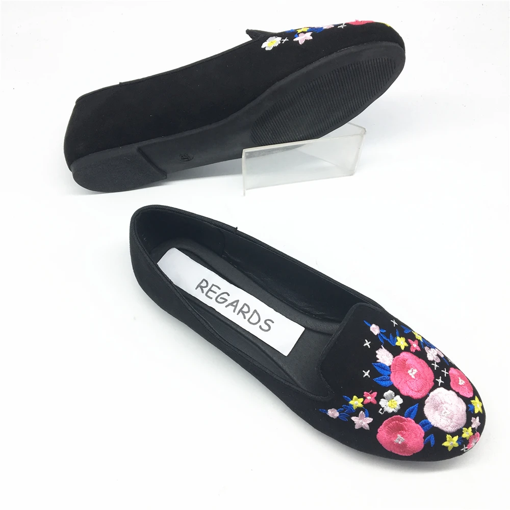 Zapatos Informales Para Mujer,Cómodos,Bordados,A La Moda,Con Tacón Ancho -  Buy Zapatos Casuales De Suela Tpr,Zapatos Cómodos De Gamuza Negra,Zapatos  De Mujer De Moda Estilo Sandalias De Moda Product on Alibaba.com