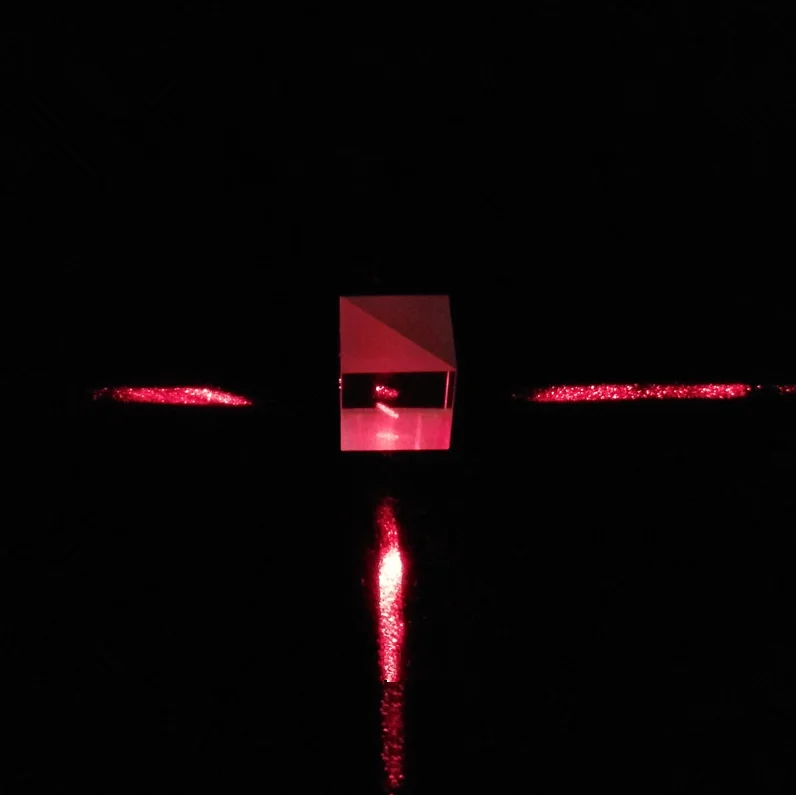 Custom High Quality K9 Optical Glass Cube Beam Splitter Prism