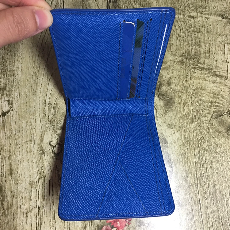 Wholesale Epi leather and saffiano leather wallet cheap top grain wallet  for men leather card wallet From m.