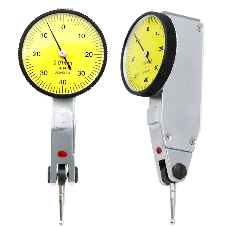 Dial Test Indicator Set High Accuracy Aluminum Alloy Dial Test Gauge High Resolution 0-10MM/0.01MM