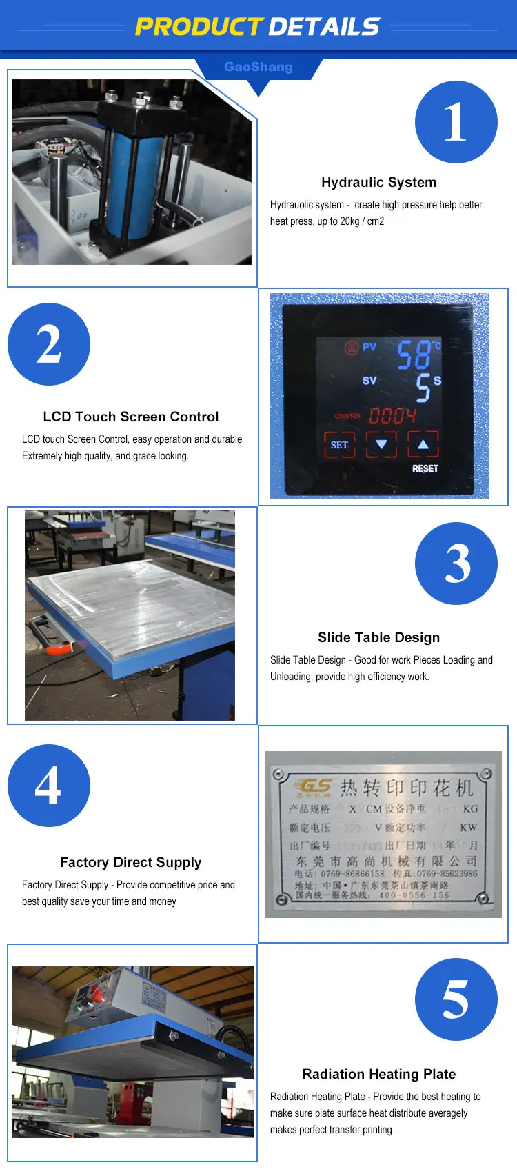 Semi-Automatic Factory Accept Size Custom 80 X 100 Heat Press Machine 31*39Inch  Heat Press Machine factory