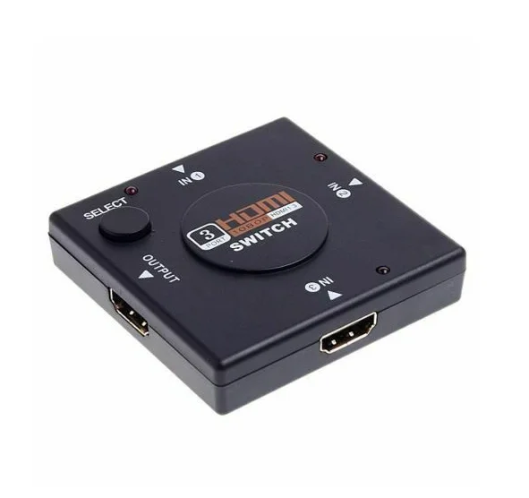 mini size 3 port 1080p video switch switcher am