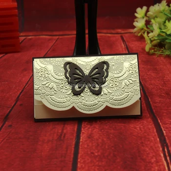 Butterfly wooden wedding invitation cards, gold embossed wedding invitations, different wedding invitations