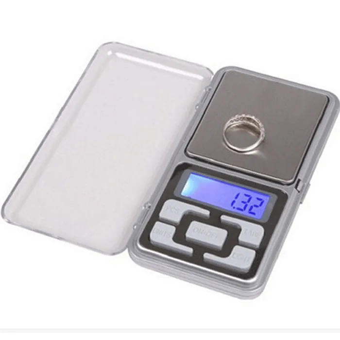 Montloxs 500 g 0.01 g Escala electrónica de bolsillo de alta precisión Mini LCD Escala de joyería digital de oro Balanza de pesaje 