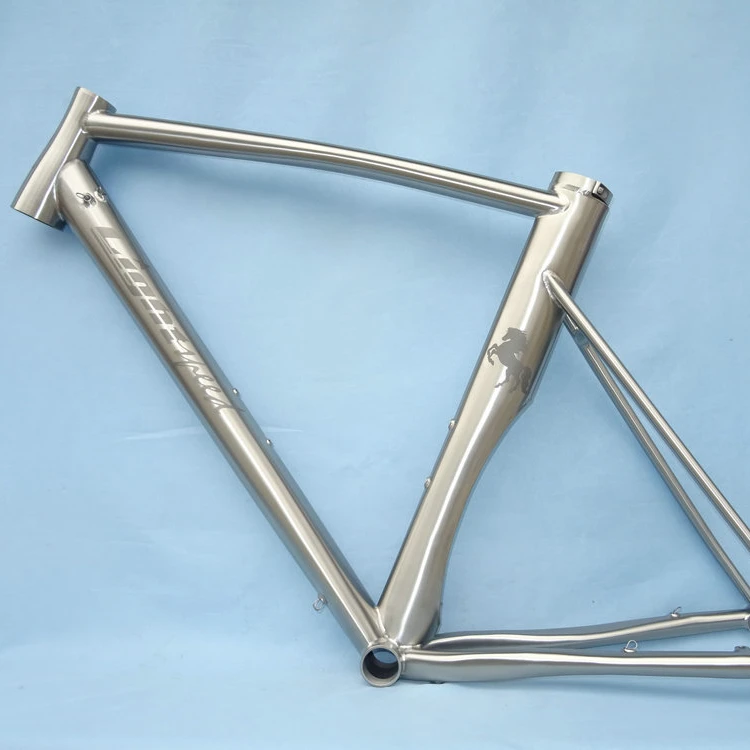 Factory Price Customized Gr9 Titanium Aero Road Frame Braze on Front Deraillieurs