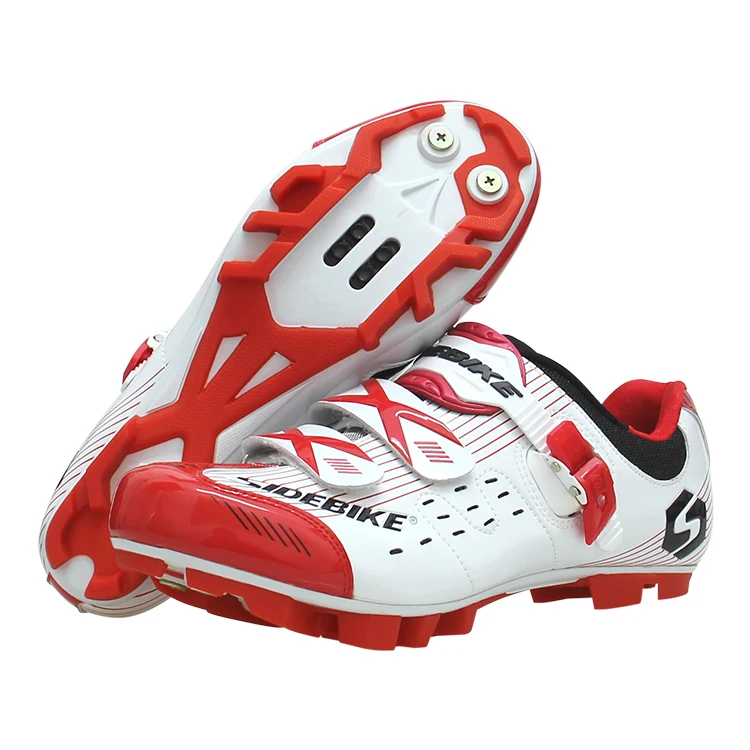
 Лидер продаж, прочные дешевые велосипедные ботинки для гонок, красного и белого цвета, велосипедная обувь  