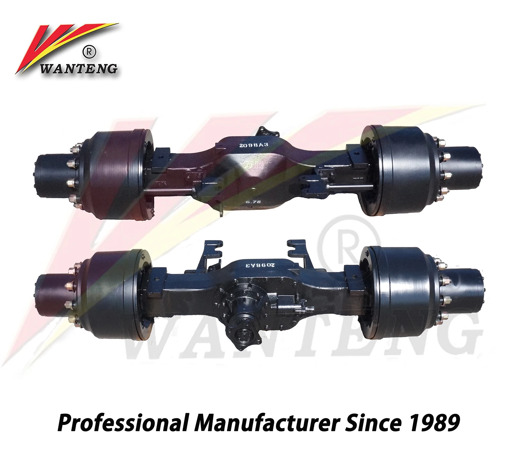 Задняя ось 6X6 для тяжелого грузовика с валами задней оси из сплава