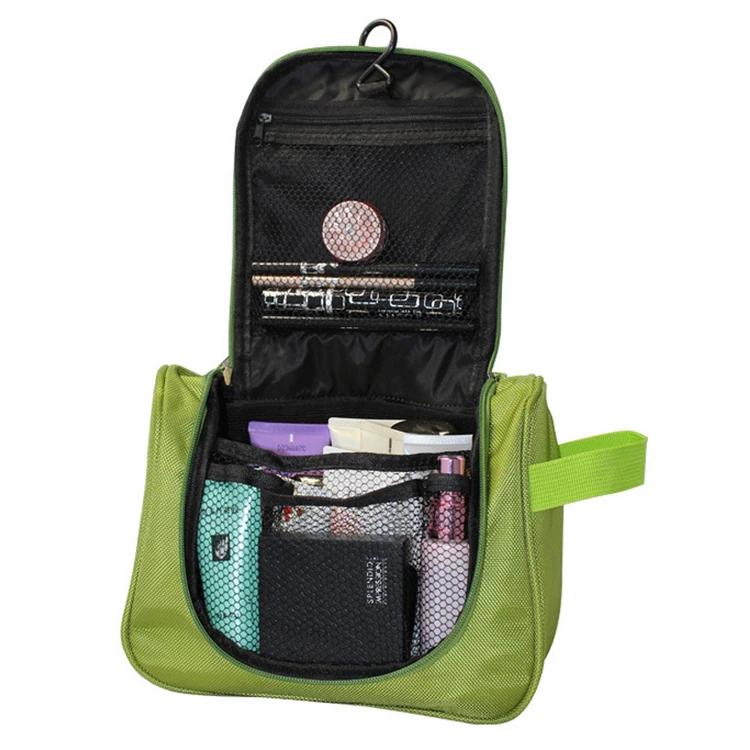 Low Moq Customized Waterproof Oxford Cloth Hanging Toiletry Bag Large