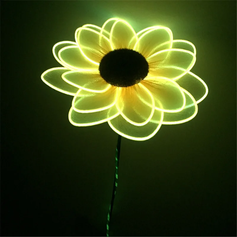 ファッションパーティーヒマワリカーネーションユリが点滅する輝くledの花を照らします Buy ライトアップ人工花 造花 Led ライト ライトアップ蘭の花 Product On Alibaba Com