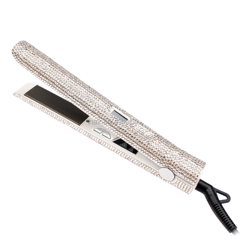 Swarovski Bling Flat Iron Rhinestone Flat Iron Titanium Hair Straightener Professional  main image 3