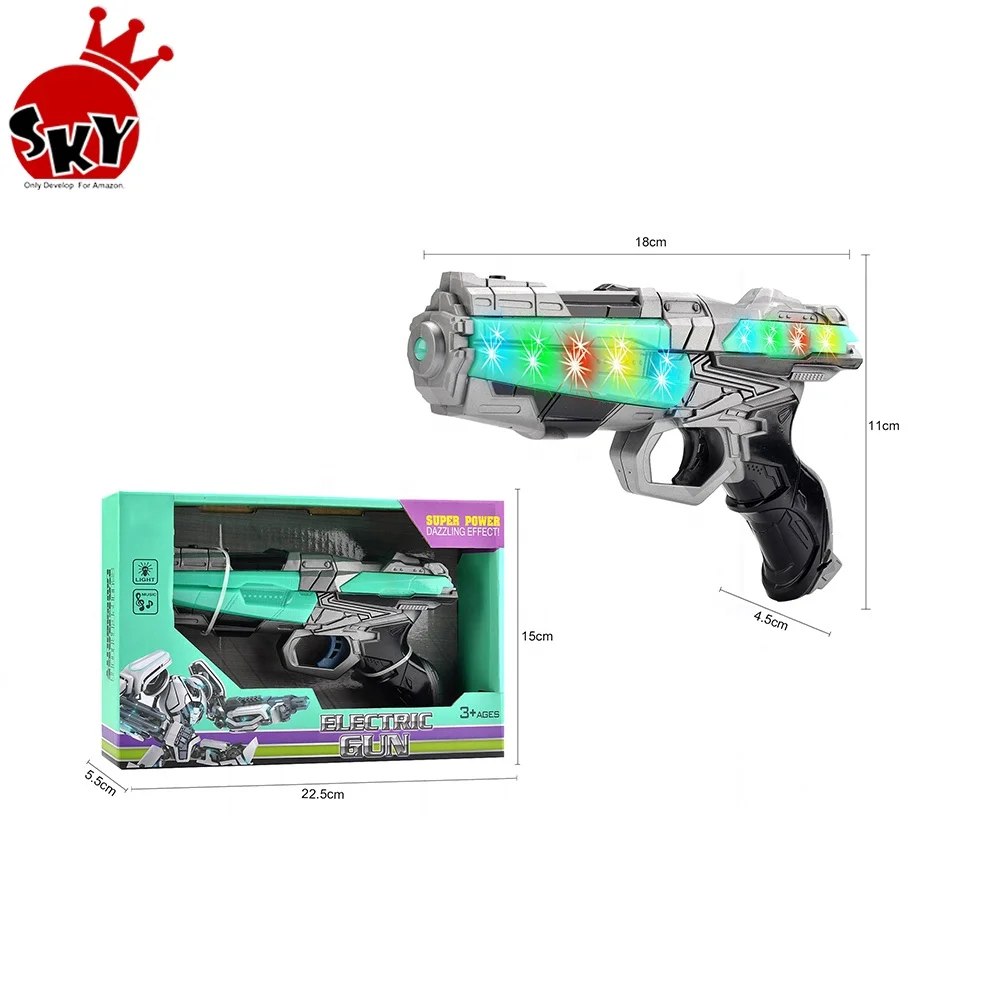 Electric Gun with LED Flashing Light and Music Sound Guns