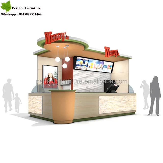 Coffee Vending Kiosk Design With Coffee Cup Kiosk Symbol for Sale