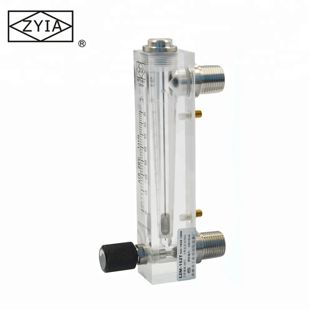 ZYIA Panel Mounting Adjustable Water Flow Meter in China