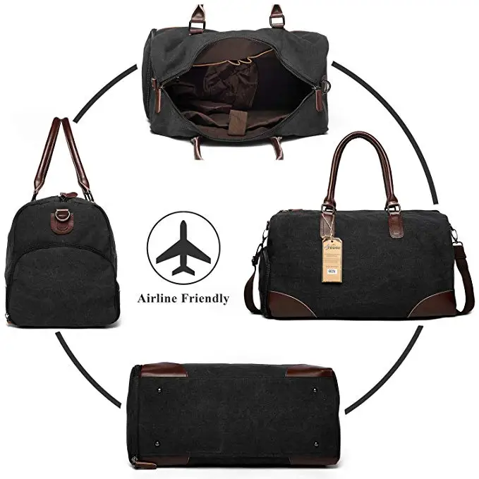 Спортивная сумка для спортзала с отделением обуви кожаный холщовый чемодан сумка-тоут через плечо путешествий