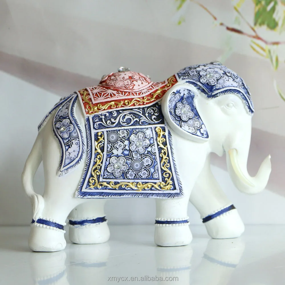 Polyresin Elephant Figurine Small Resin Elephant Statues For Return