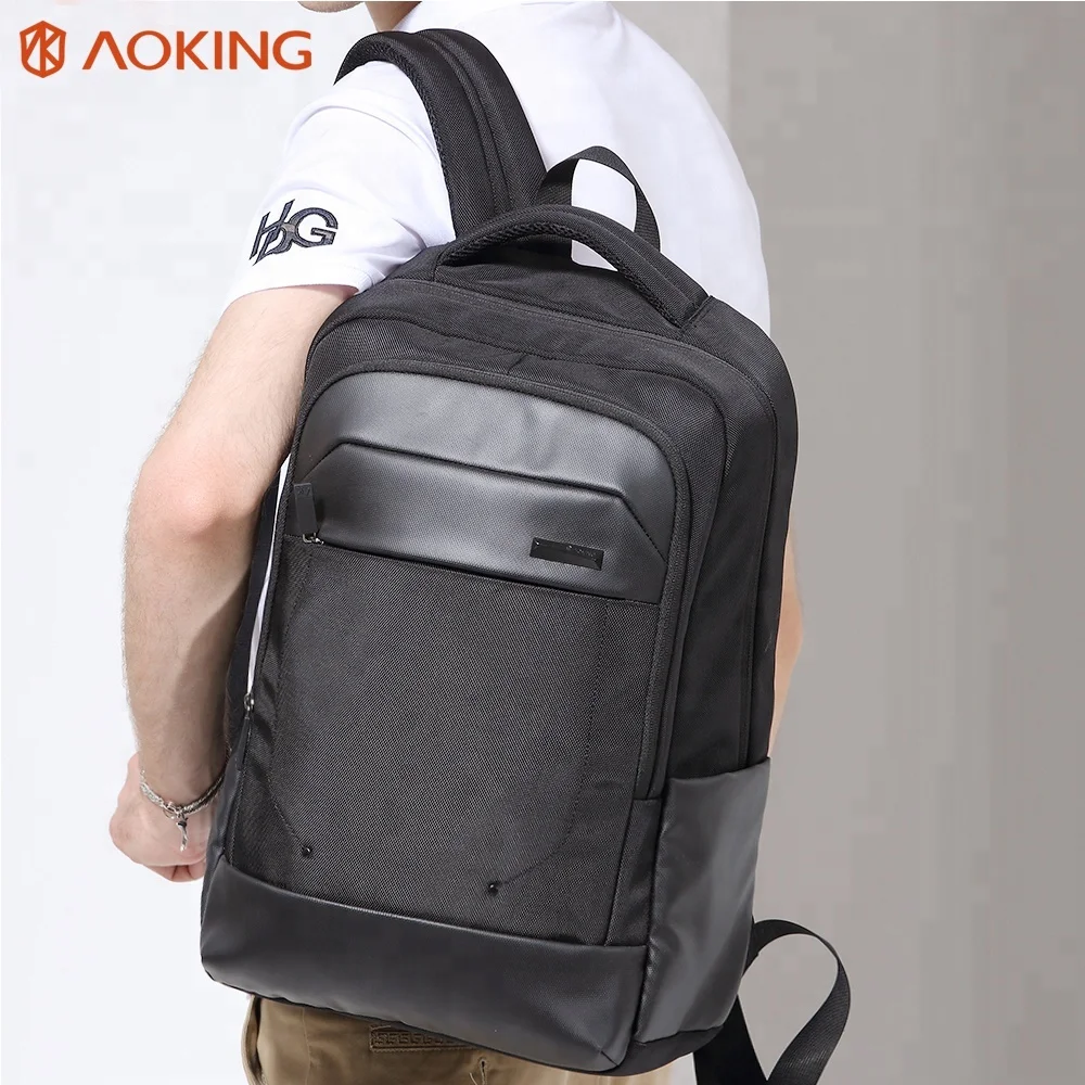 Aoking Classic Secure Design Secret Compartment Waterproof Backpack Custom logo Laptop Backpack for Business Travelling