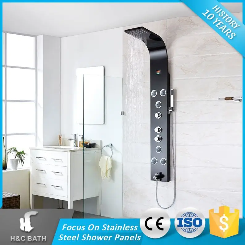 Eletric Bathroom Spa Shower Panel Massage Thermostatic