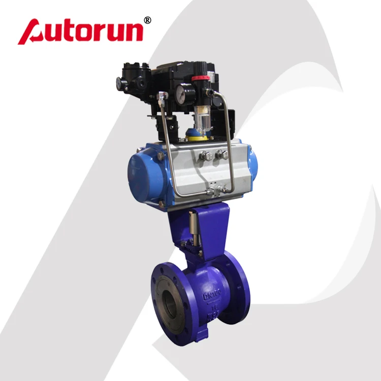 Pneumatic Actuator Flange Ball Valve with Positioner