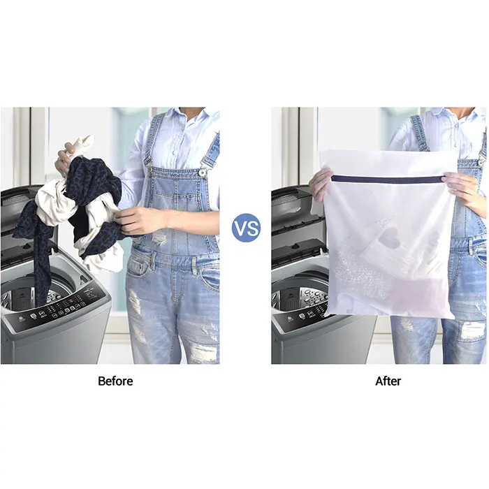 
Акция по заводской цене, недорогой прочный складной мешок для стирки на заказ, черный бюстгальтер, носки, сетчатая сетка, дорожный мешок для стирки для дома 