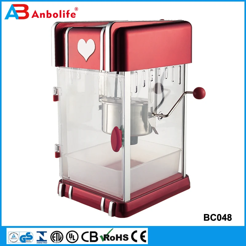 High Quality Mini Cart Puffed Corn Maker Stainless Steel Electric Home Popcorn Machine With Ce Certificate Snack Popcorn Maker