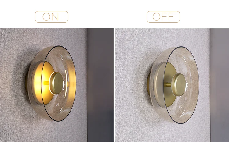 COCOL Simple Creative Wall Lamp Vintage Antique Nostalgia Indoor Design Wall Lamp Round White Glass Lampshade Lamp Holder Beautiful Corridor Staircase Bedroom Corridor 12cm X 42cm - View #10