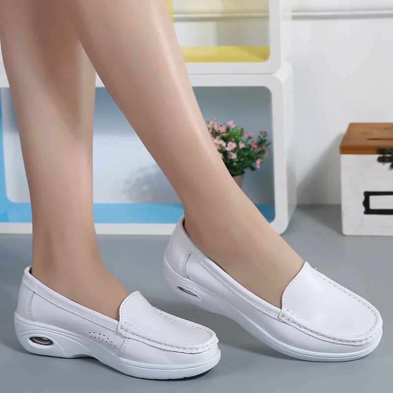 Больничная комфортная обувь MD sole недорогая Повседневная медицинская для медсестер нескользящая большого размера кормления на плоской