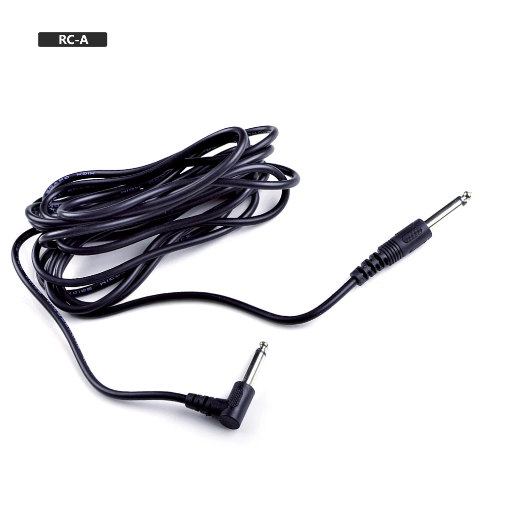 Аксессуары для инструментов Черный гитарный кабель из ПВХ