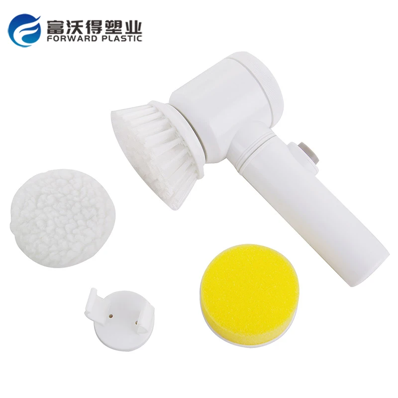 5 in 1 Electric Round Cleaning Brush for Bath Kitchen Cleaning