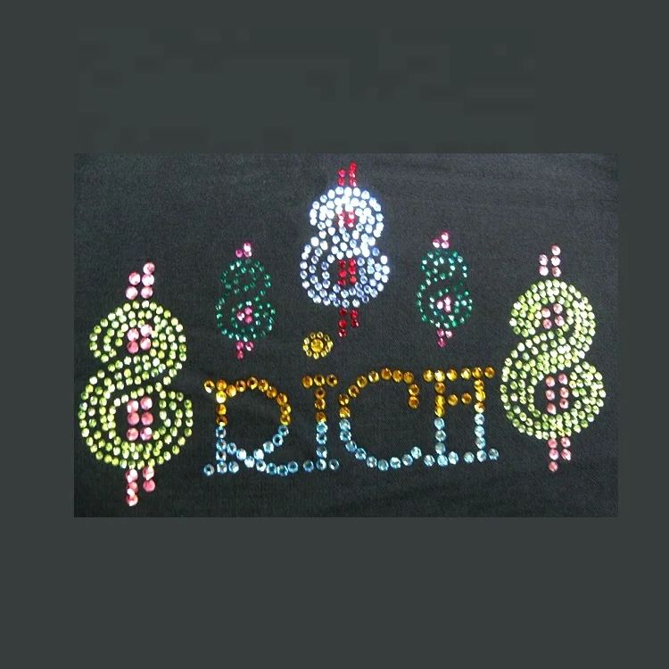 Custom Different Color Rhinestone Transfer  Stone Templates Hot Fix Motif Appliques Shoes Rhinestone Heat Transfer Designs