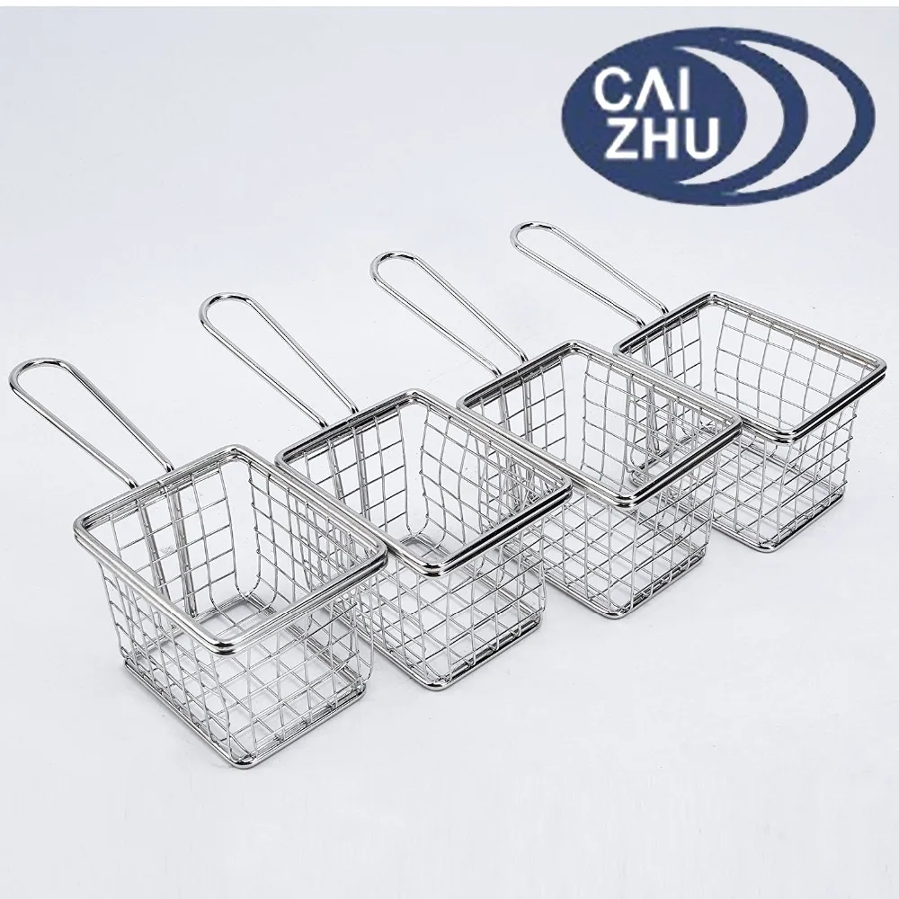 Mini Wire Deep Fryer Basket French Fries Wedges Fish Baskets Wire Mesh