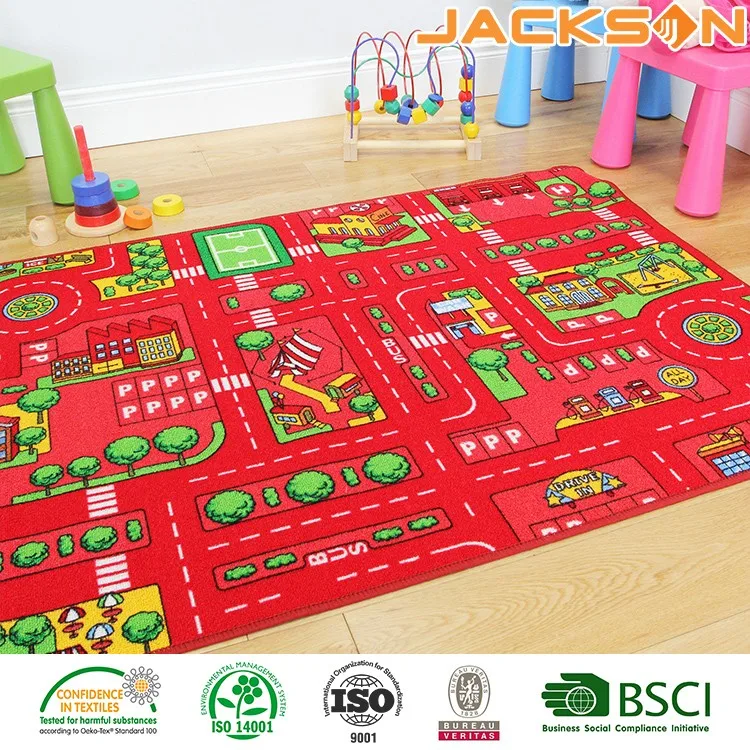 Цветной Противоскользящий латексный коврик для детей Детский