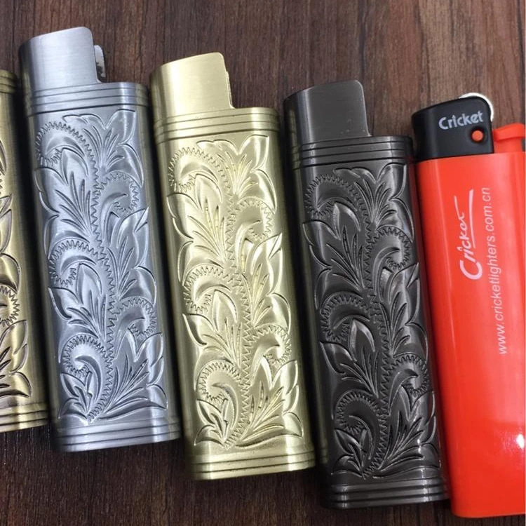 Wholesale Wholesales custom leather designer metal lighter holder criket lighter  cover From m.