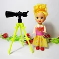2pcs lot Astronomical telescope Kelly doll Mini Toy for Barbie doll Accessories Girls Gifts Accessories Fits