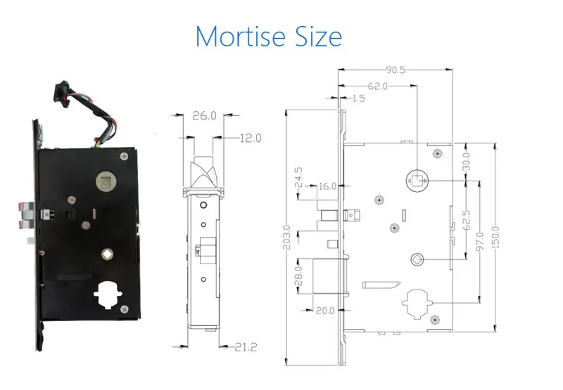 Safe Hotel Lock with Hotel Management Software and MF Card Encoder
